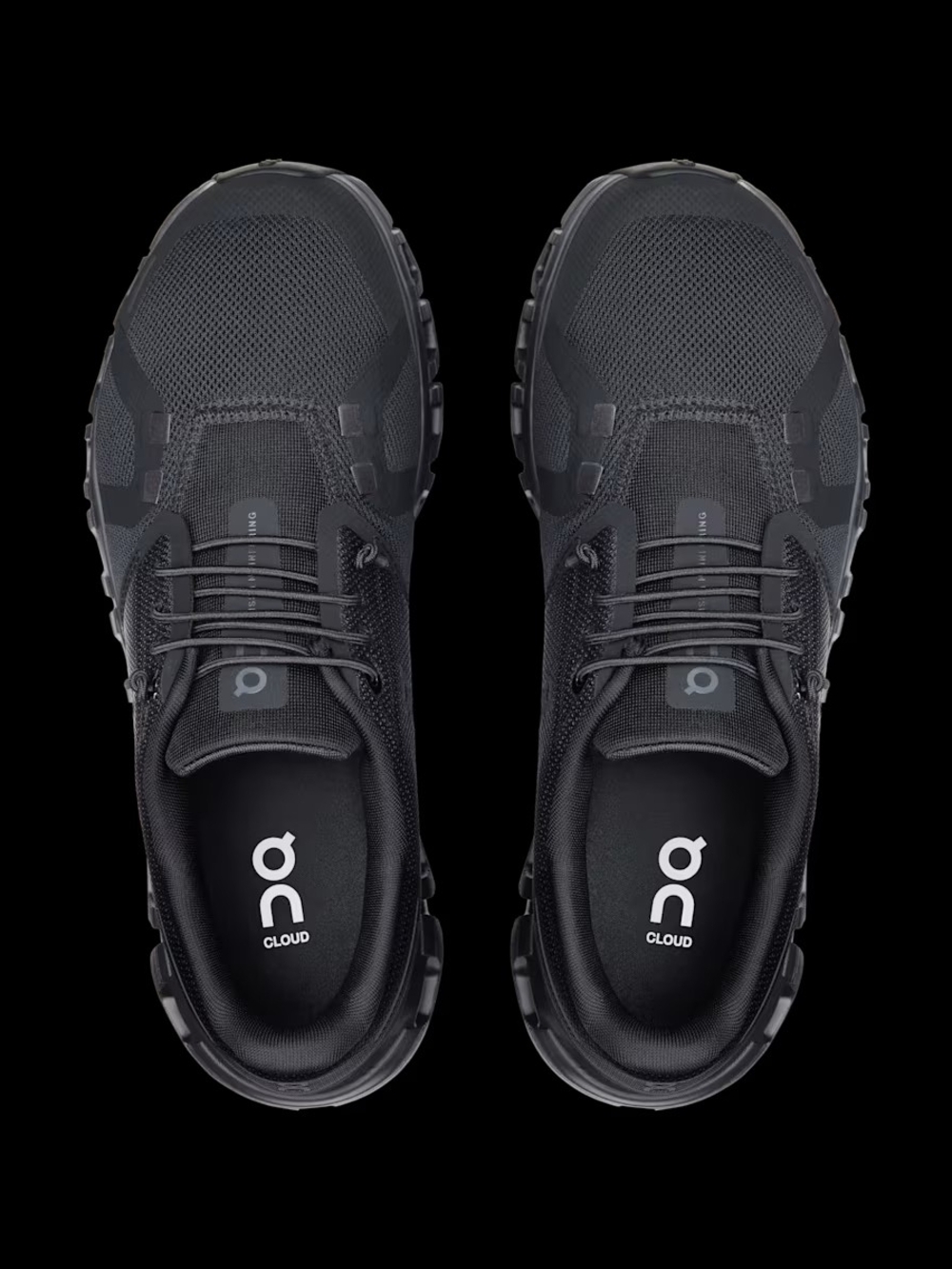 On Running All Black Athletic Running Shoes Sz 9